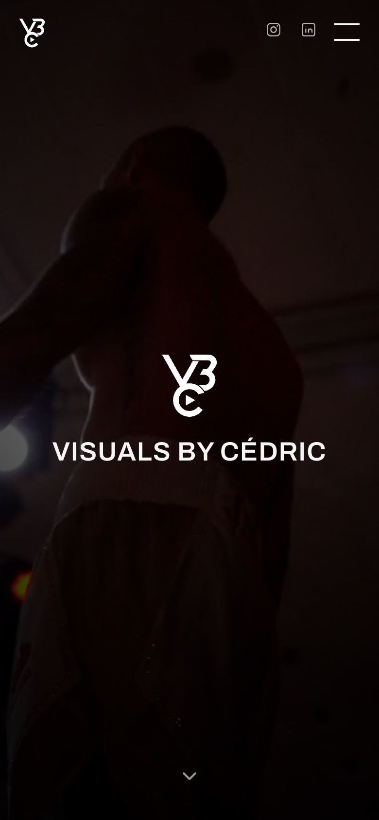 Website van Visuals by Cédric op mobiel